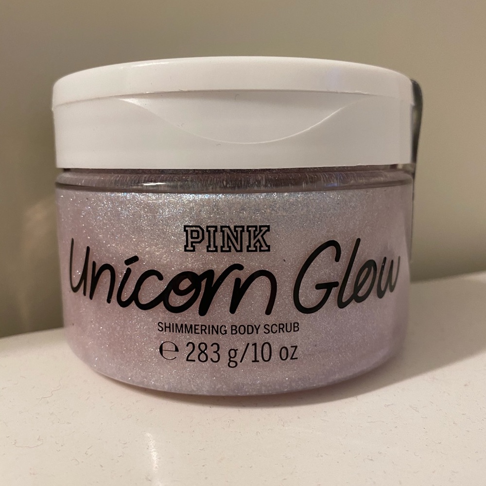 PINK unicorn glow shimmering body scrub